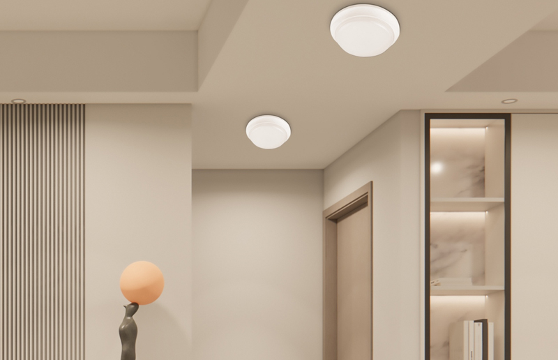 LG09A IP54 Vodotesný hliníkový hliníkový vnútorný LED okrúhly tvar Balkhead Light