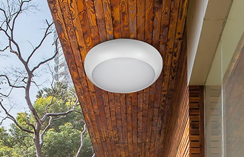 LG09O Moderná jednoduchá indukcia núdzový pohotovostný IP65 Smart Round LED Priedeľ